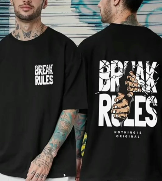 Break Rules Graphic Oversized tee